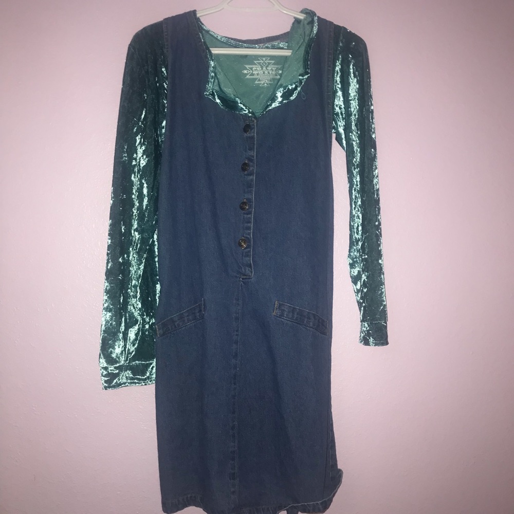 vintage jean dress